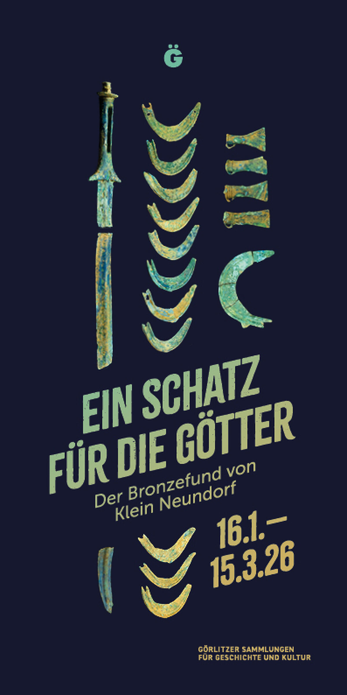 Titelbild des Faltblattes; Bronzeschatz - Görlitzer Sammlungen für Geschichte und Kultur