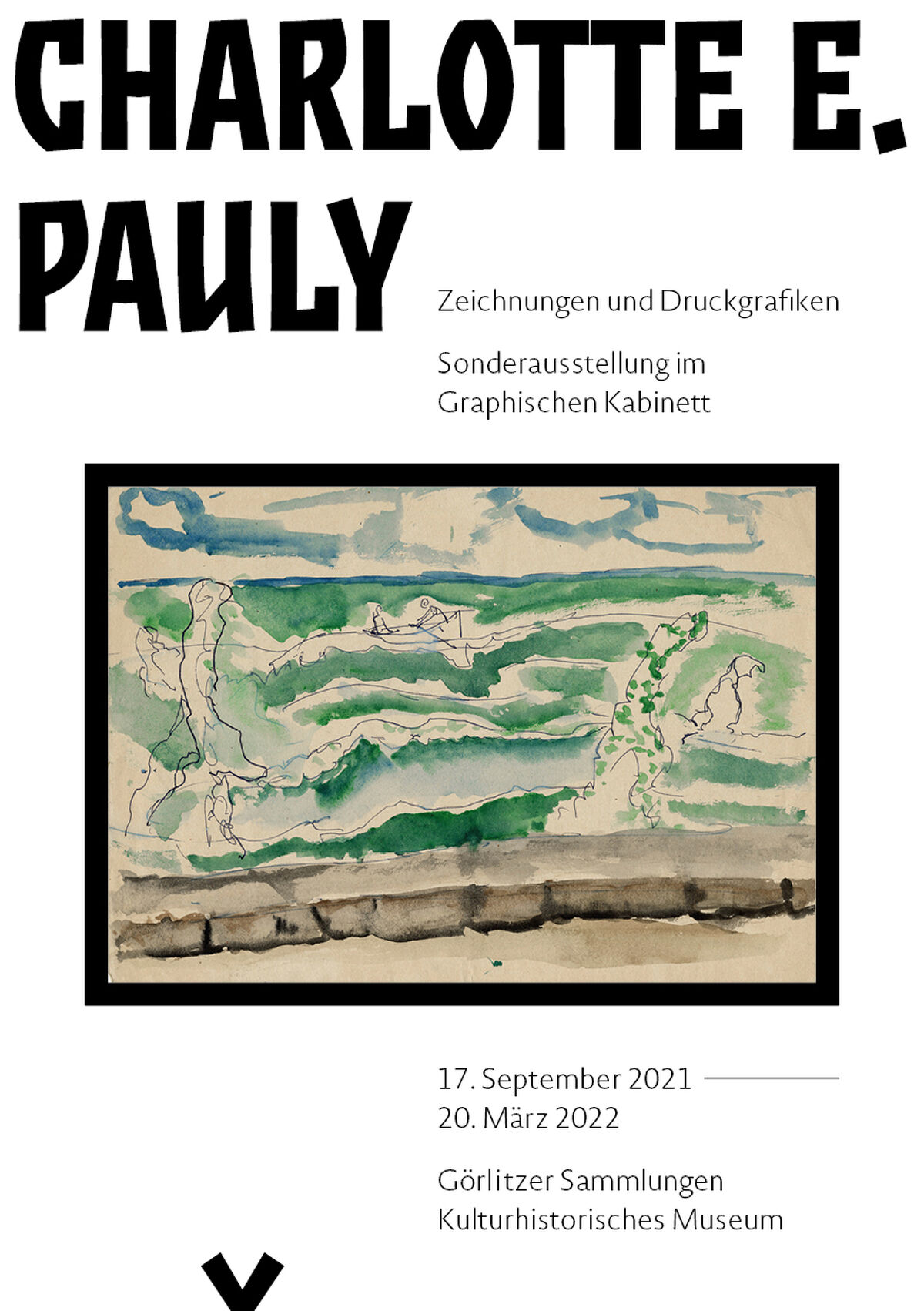 Cover Begleitheft Charlotte E. Pauly, Zeichnungen und Druckgrafiken
