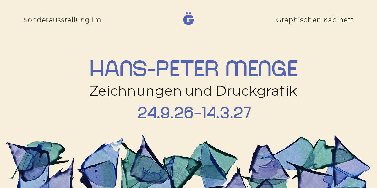Ausstellungstitel der Sonderausstellung »Hans-Peter Menge«