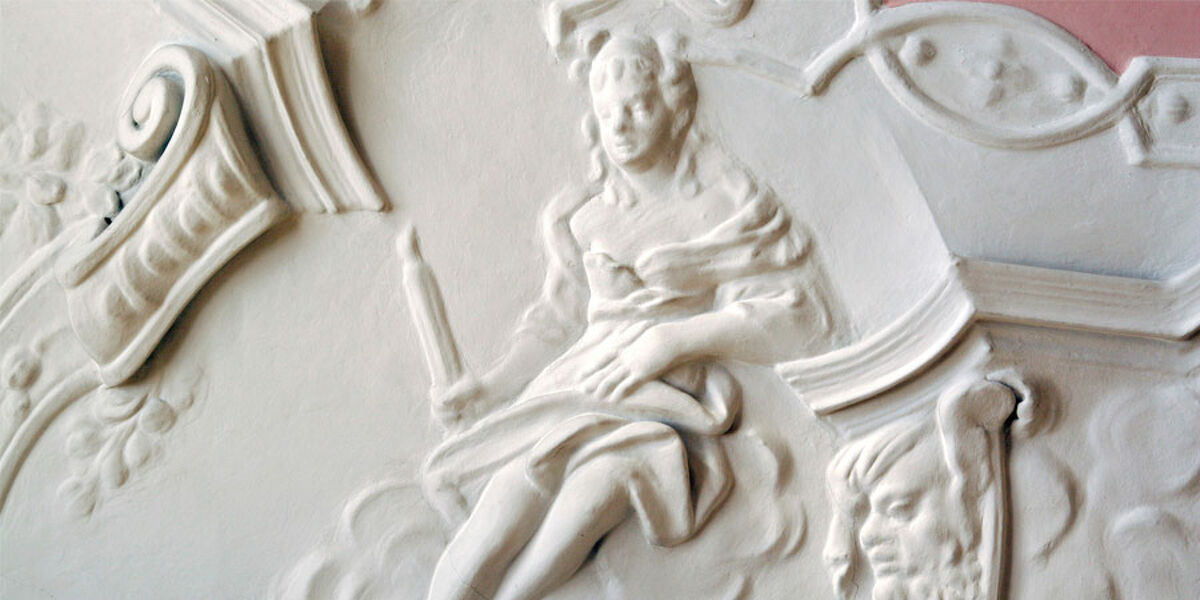 Deckendetail der barocken Wohnräume, Foto: Görlitzer Sammlungen