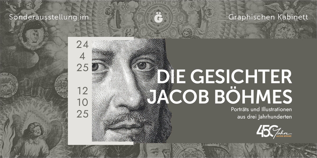 Ausstellungstitel der Sonderausstellung »Die Gesichter Jacob Böhmes« 