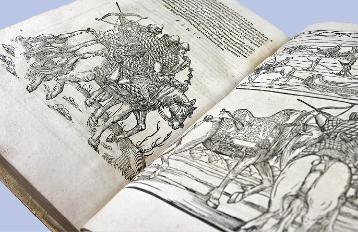 Rerum Moscoviticarum Commentarii, Siegmund von Herberstein, Basel 1571, Signatur B IV 2° 19,2–3 